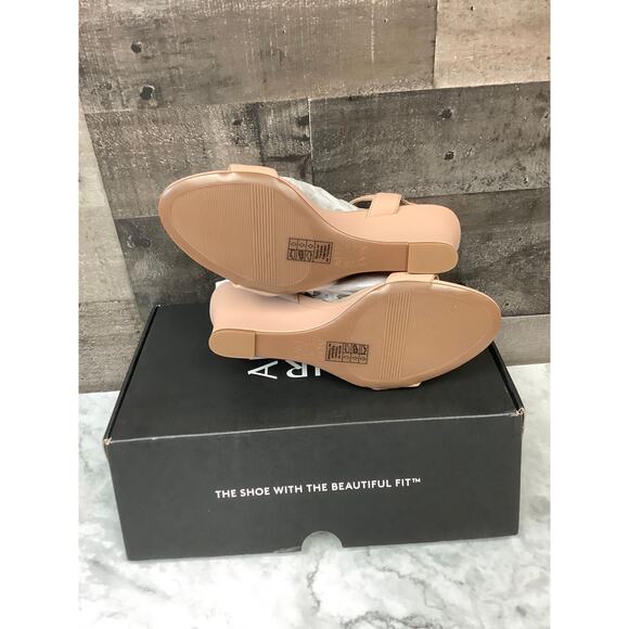 Naturalizer Women's 6M Mauve Bristol Wedge Heel Ankle Strap Sandals Party LB7-16 - Picture 7 of 10